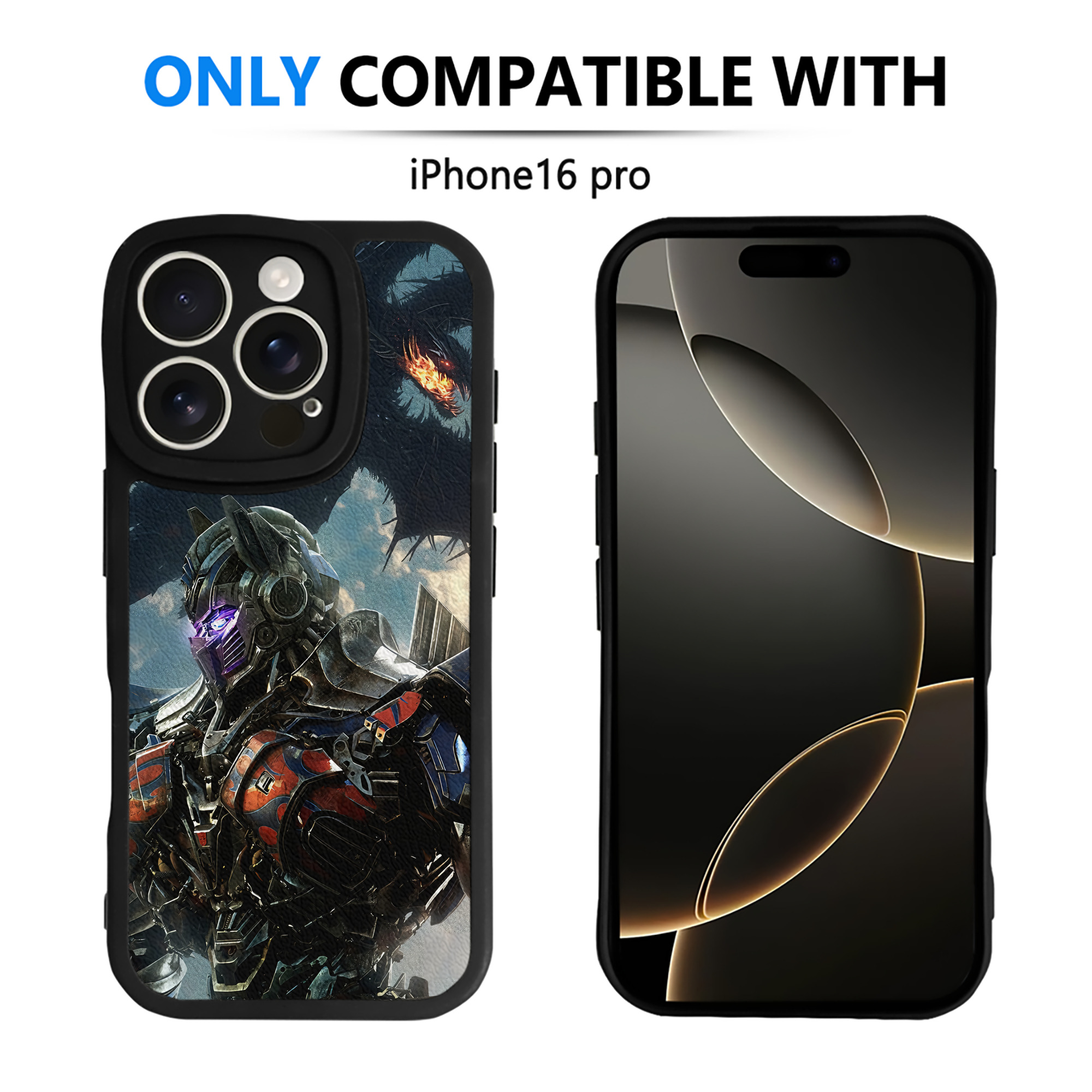（画像用） Transformers トランスフォーマー 【iPhone 16シリーズ対応】シリコンスマホケース（レザー調） 材質：シリコン
